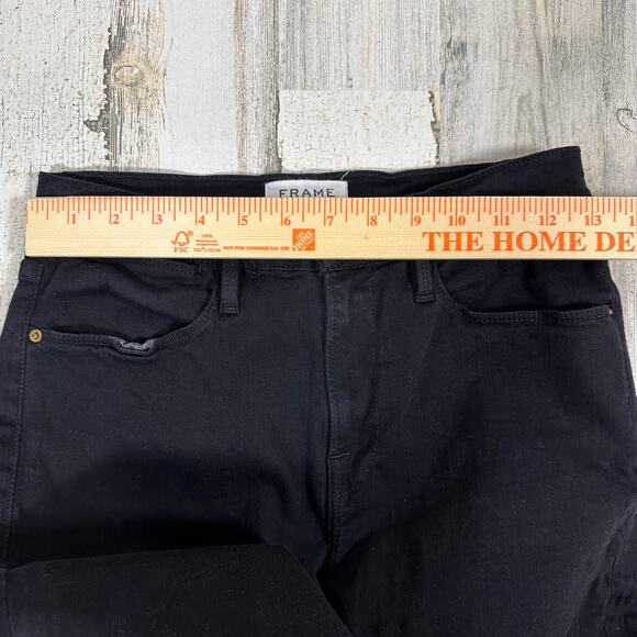 FRAME Le High Straight Jeans – Film Noir Black – Size 28 – High Rise – MSRP $238 - Picture 7 of 8